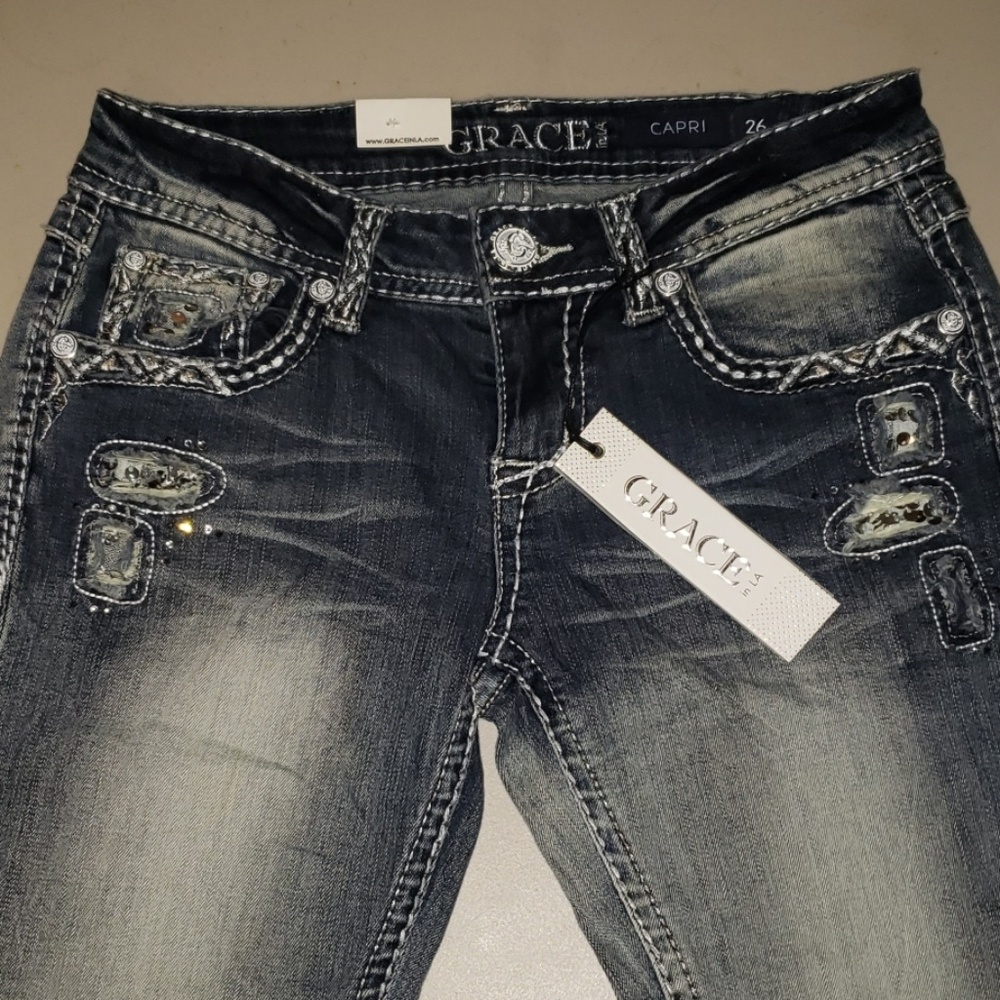 Denim Capri